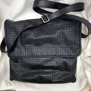 HOBO Perforated Crossbody Messenger Bag